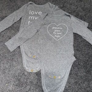 Toddler Graphic Print Long Sleeve Onesie Set